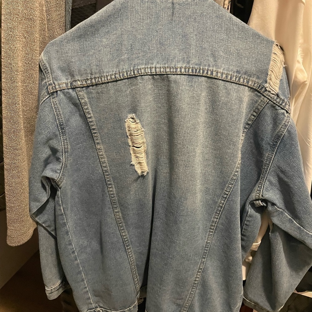 Distressed Jean jacket